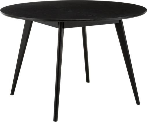 Runder Esstisch Yumi in Schwarz, Ø 115 cm