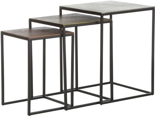 Metall Beistelltisch 3er-Set Dwayne
