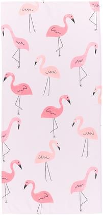 Leichtes Strandtuch Mina mit Flamingo-Motiv