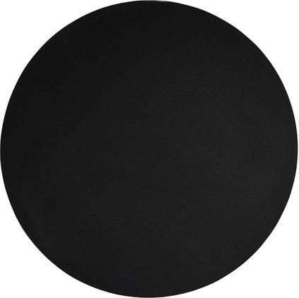 Runde Kunstleder-Tischsets Pik, 2 Stück