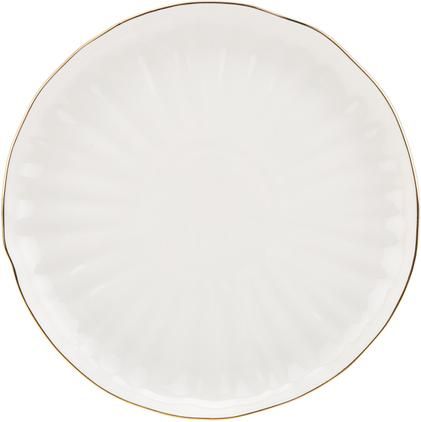Porcelánový mělký talíř s reliéfem Sali, 2 ks