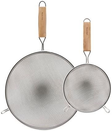 Küchensiebe Paka mit Holzgriff, 2er-Set