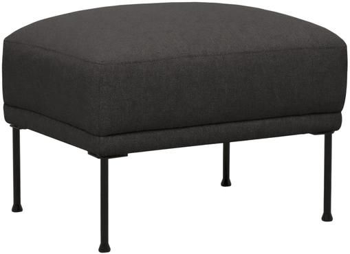 Sofa-Hocker Fluente in Dunkelgrau mit Metall-Füßen