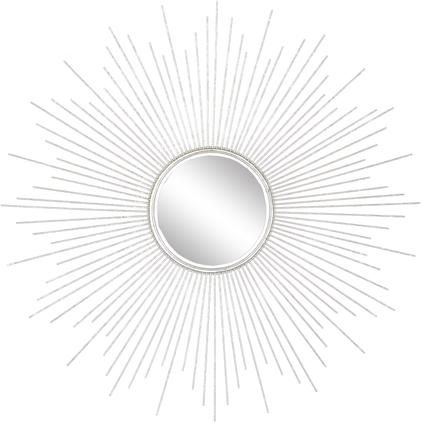 Sonnenspiegel Ella mit silbernem Metallrahmen