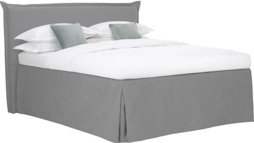 Premium Boxspringbett Violet in Grau