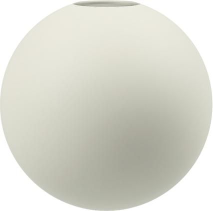 Handgefertigte Kugel-Vase Ball in Weiß