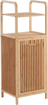 Wäschekorb Clever mit Regal aus naturbelassenem Holz