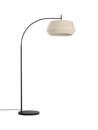 Große Bogenlampe Dicte aus Faltenstoff