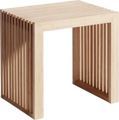 Moderner Hocker Rib aus Bambus