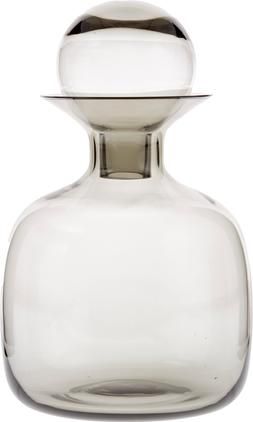 Handgemachte Karaffe Colored in Grau transparent, 1.5 L