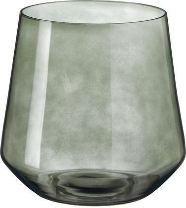 Mundgeblasene Glas-Vase Joyce in Grau