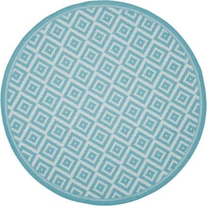 Vzorovaný okrúhly koberec do interiéru/exteriéru Miami
