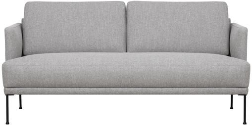 Sofa Fluente (2-Sitzer) in Hellgrau mit Metall-Füssen