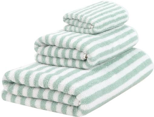 Lot de serviettes de bain à rayures Viola, 3 élém.