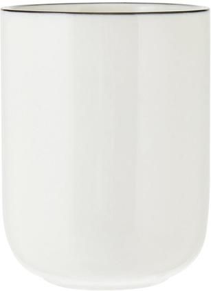 Porzellan Kaffeetasse Facile mit schwarzem Rand, 2 Stück