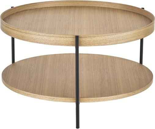 Kulatý dřevěný konferenční stolek Renee