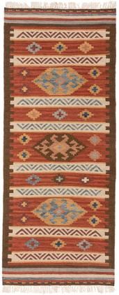 Alfombra corredor de lana tejida artesanalmente Zohra