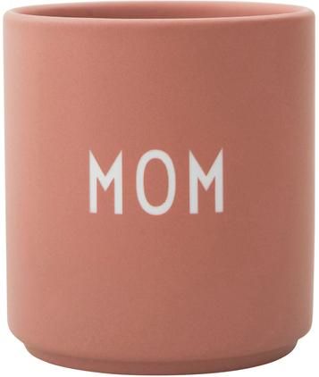 Design Becher Favourite MOM/LOVE mit unterschiedlichen Schriftzug auf Vorder- & Rückseite