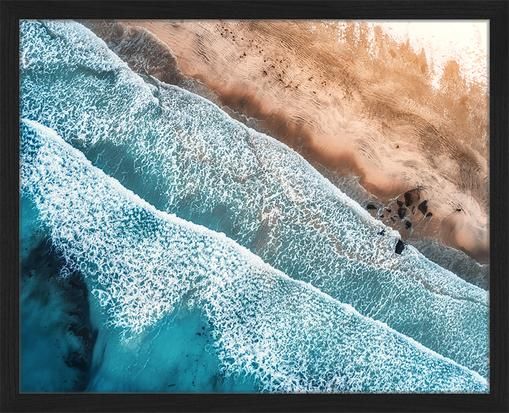 Gerahmter Digitaldruck Aerial View Of Mediterranean Sea