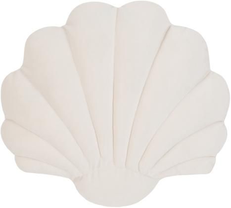 Samt-Kissen Shell in Muschelform