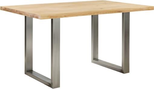 Table avec plateau en bois massif Oliver