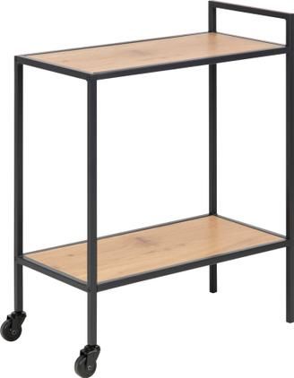 Servierwagen Seaford aus Holz und Metall