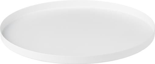 Rundes Deko-Tablett Circle in Weiß