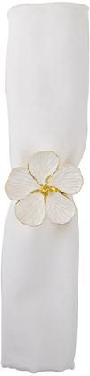 Serviettenringe Fleur mit Blumenmotiv, 4 Stück
