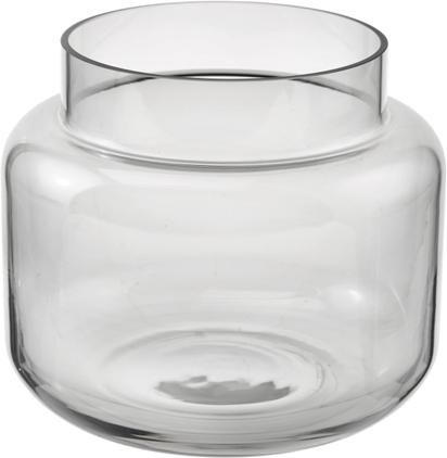 Glas-Vase Lasse in Grau