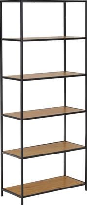Hohes Standregal Seaford aus Holz und Metall