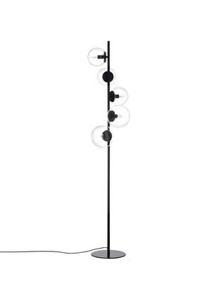 Industrial-Stehlampe Casey aus Glas