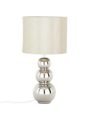 Keramik-Tischlampe Regina in Silber