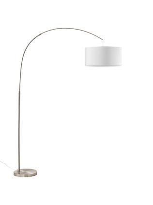 Große Bogenlampe Niels in Chrom-Weiß