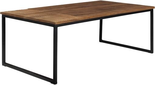 Massivholz-Couchtisch Randi im Industrial Design