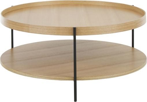 Runder Holz-Couchtisch Renee