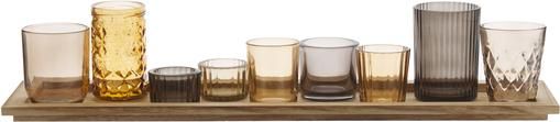 Windlicht-Set Wessel aus Glas, 10-tlg