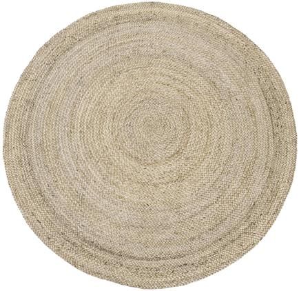 Runder Jute-Teppich Sharmila, handgefertigt