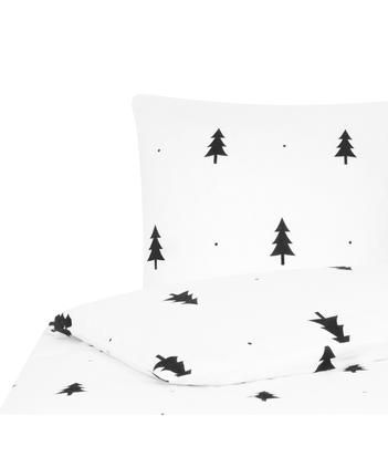 Flanell-Bettwäsche X-mas Tree mit Tannenbäumen