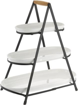 Etagere Tower mit abnehmbaren Ablageflächen aus Porzellan