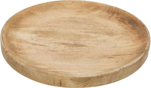 Rundes Deko-Tablett Forest aus Holz, Ø 30 cm