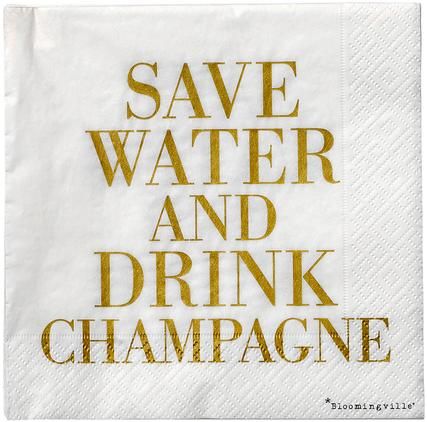 Papier-Servietten Save Water, 20 Stück