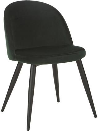 Moderne Samt-Polsterstühle Amy, 2 Stück