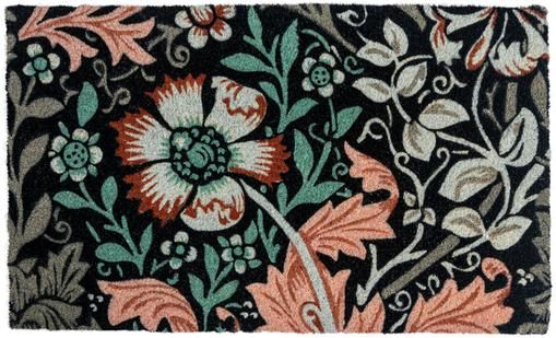 Fussmatte Dianthus mit Blumenmotiv