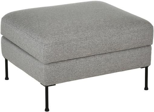 Sofa-Hocker Cucita in Hellgrau mit Stauraum