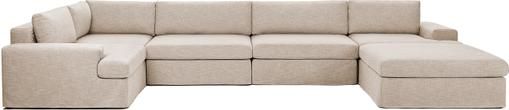 Modulare Wohnlandschaft Russell in Taupe