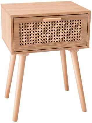Holz-Nachttisch Romeo mit Wiener Geflecht