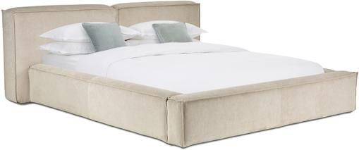 Polsterbett Lennon in Beige aus Cord