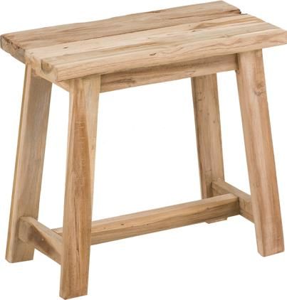 Hocker Lawas aus recyceltem Teakholz