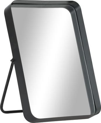 Eckiger Kosmetikspiegel Bordspejl mit schwarzem Metallrahmen