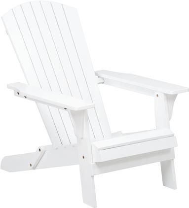 Garten-Loungestuhl Charlie aus Akazienholz in Weiß